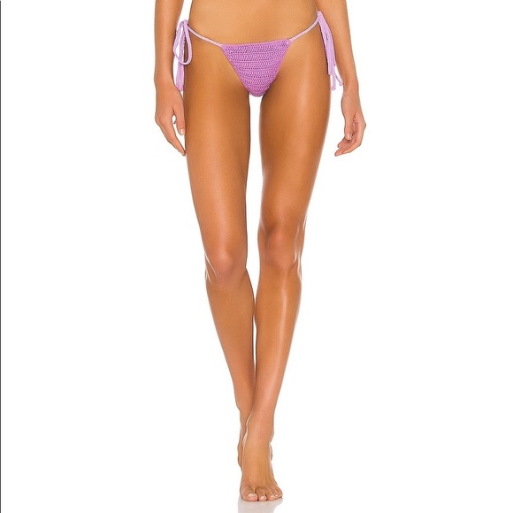 REVOLVE Tularosa Genie Panty Bikini Bottom in Lavender Size L - Picture 3 of 7